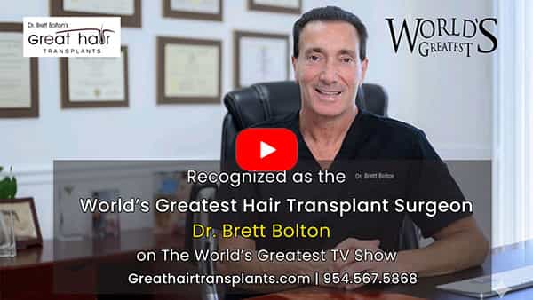 Real hair transplant patient video testimonial preview